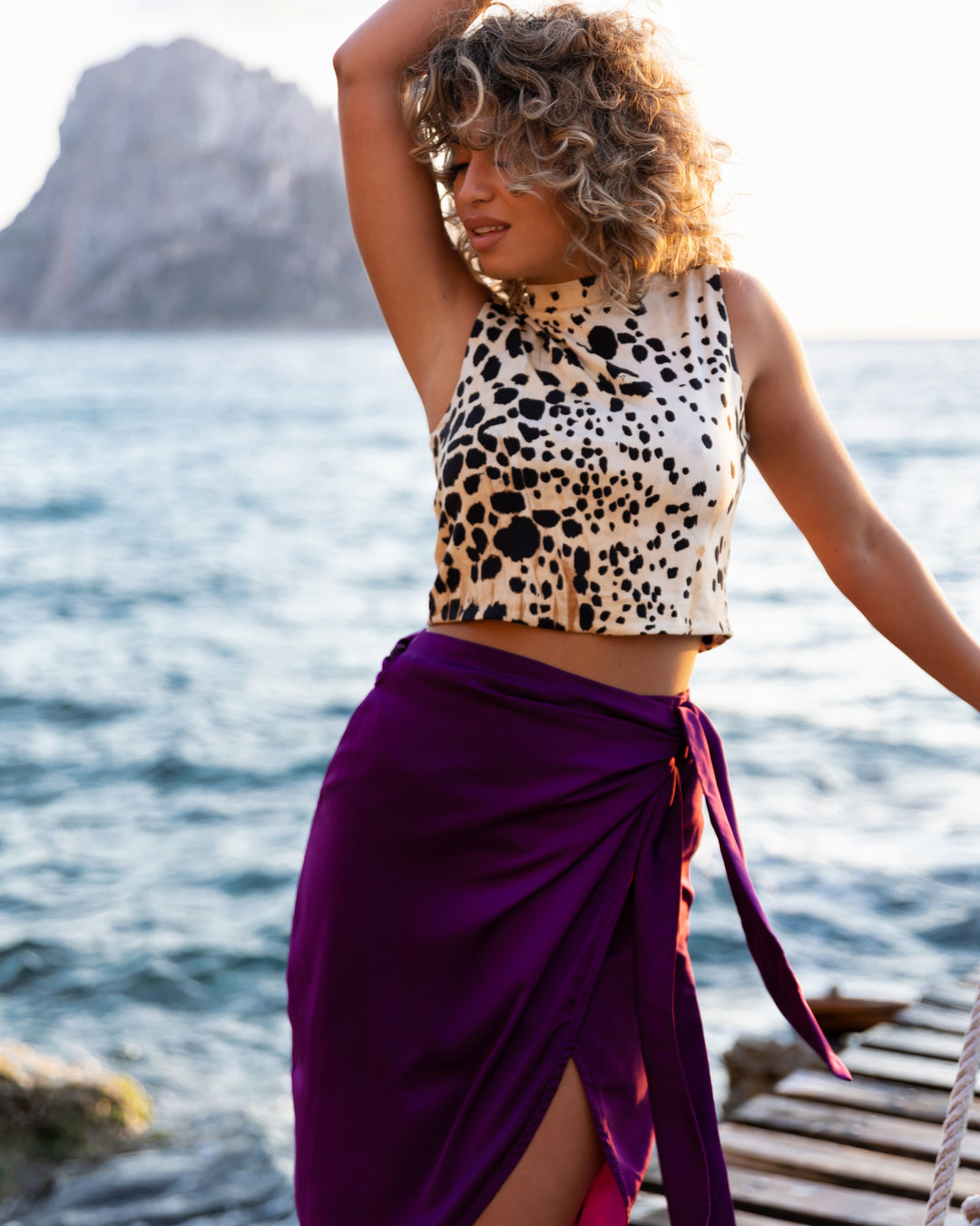 Midi Wrap Skirt Mèrida – Silky Sleek